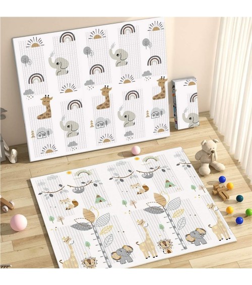 Alfombra  reversible 180x200x1.5 Cm Elefante 8911