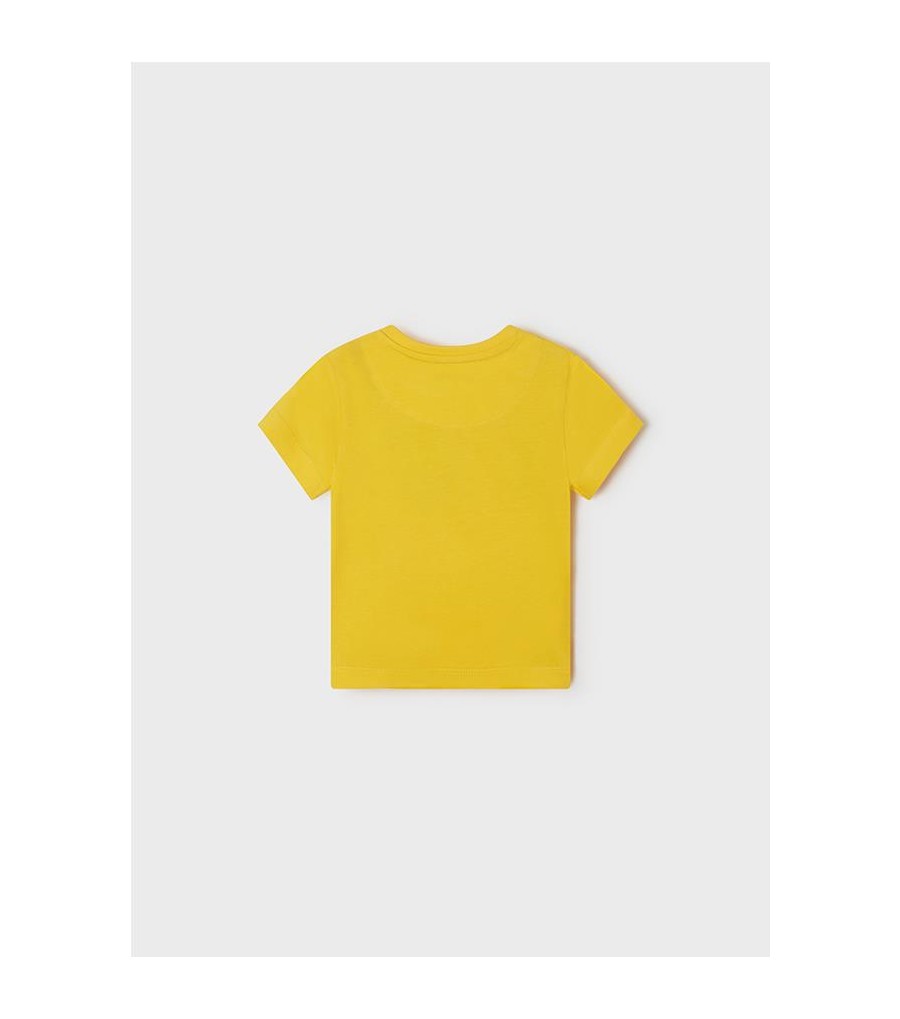 Camiseta básica amarilla niña Amarillo
