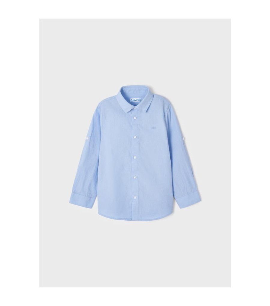 CAMISA BASICA DE MANGA LARGA PARA...