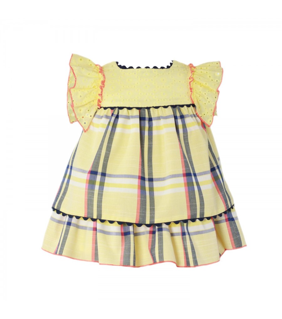 VESTIDO CON VOLANTES PARA...