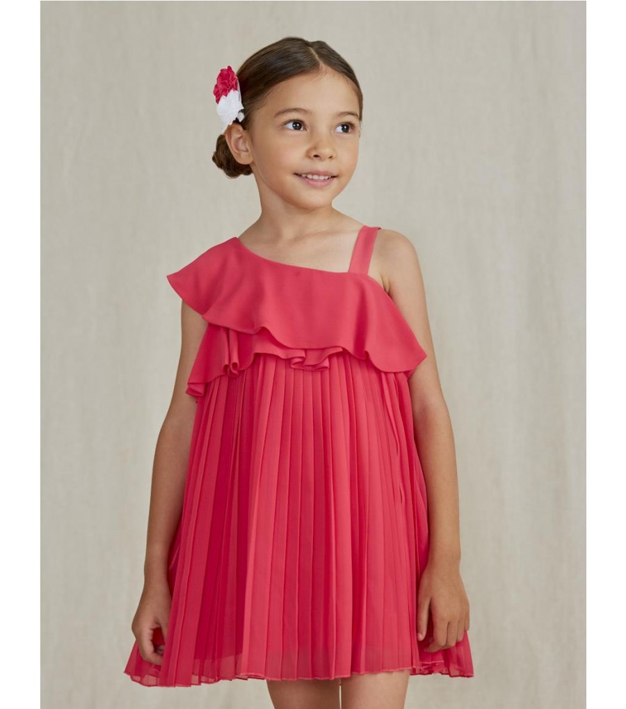 VESTIDO DE GASA PLISADO PARA CHICA...
