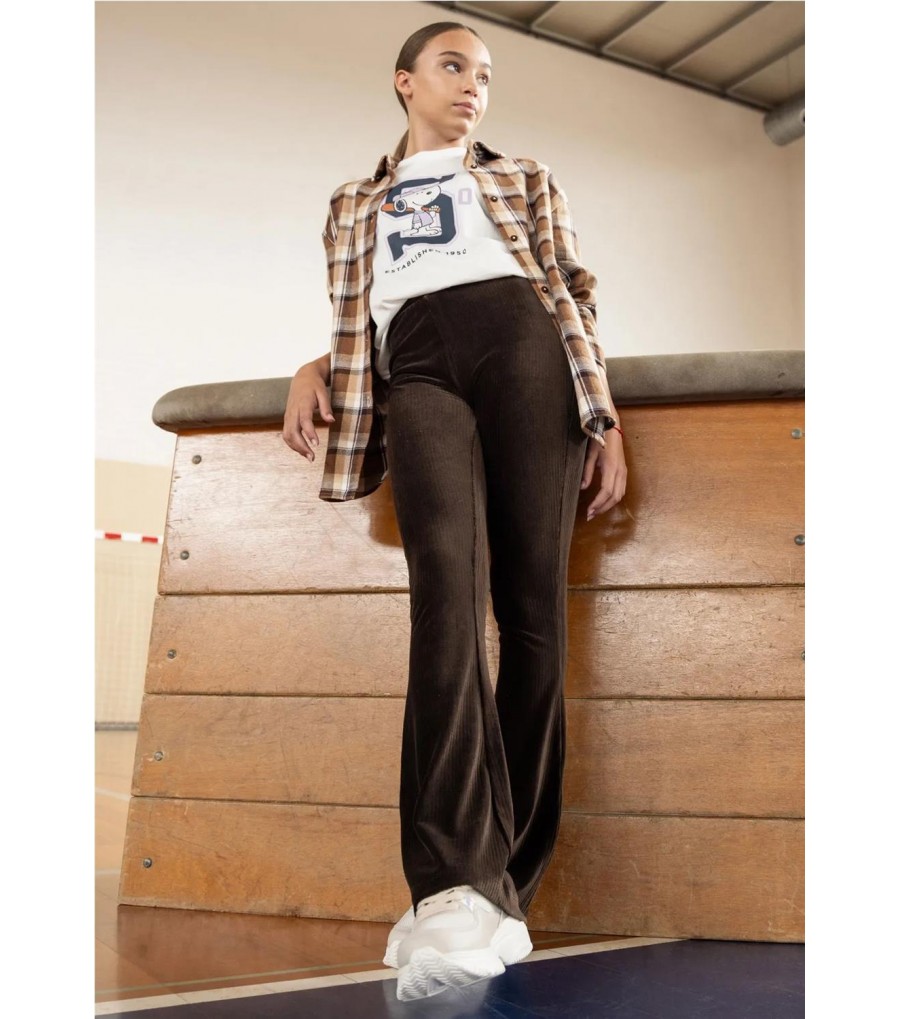 PANTALON FLARE DE PANA PARA...