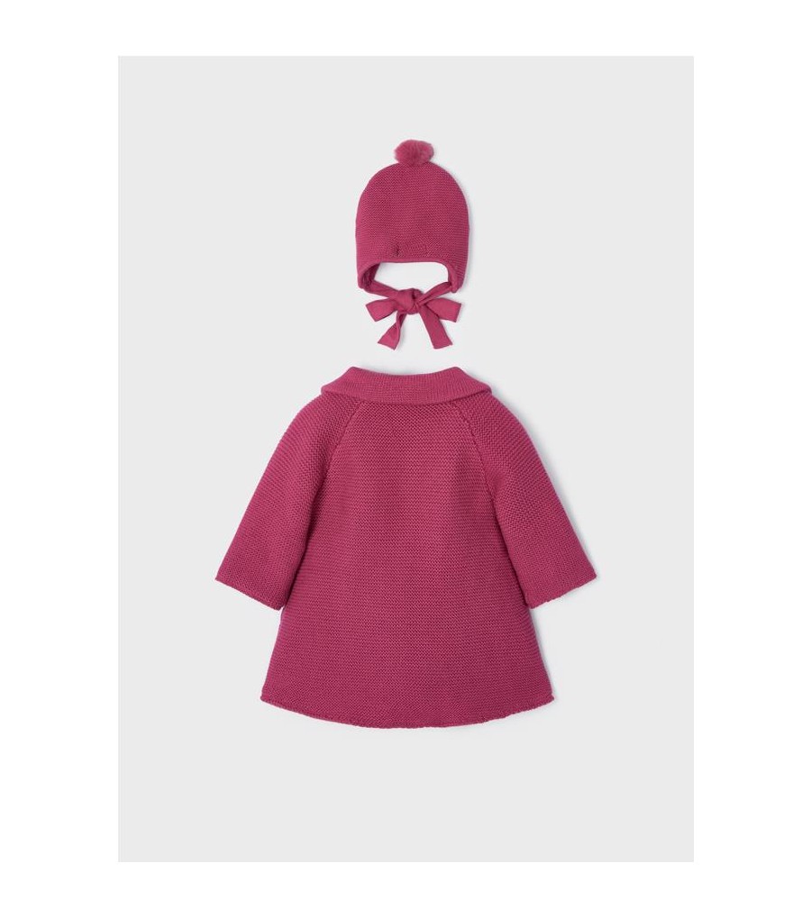 ABRIGO DE TRICOT CON GORRO... 2
