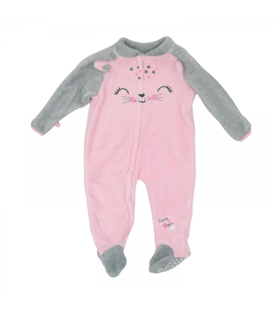 Pijama manta para bebés en color azul y rosa