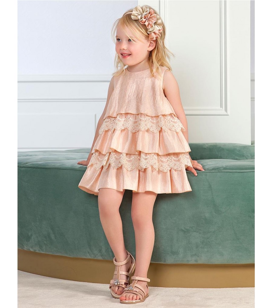 VESTIDO CON VOLANTES PARA...
