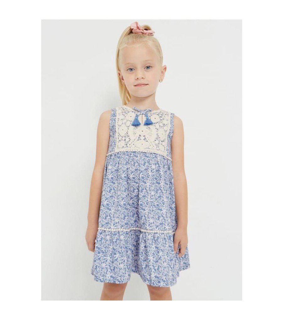 VESTIDO CON MOTIVO CROCHET...