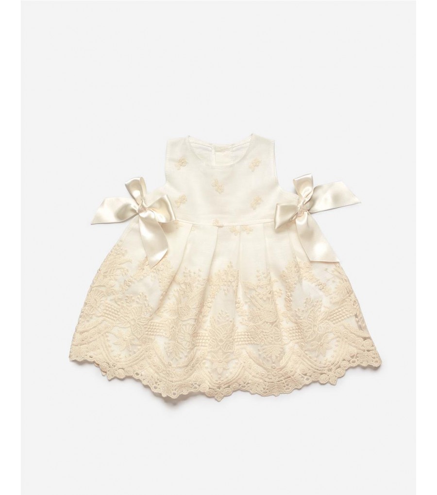 VESTIDO DE ENCAJE PARA BEBE...